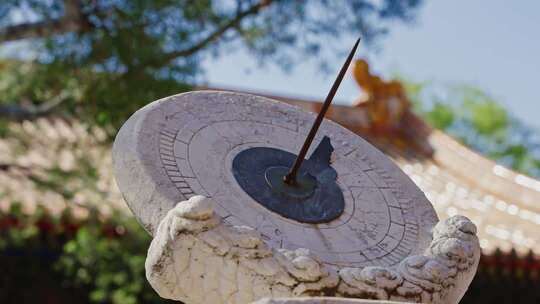 古代日晷计时仪器0090
