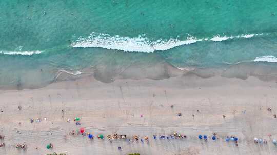 大海海边海水海浪沙滩海滩航拍风景唯美航拍