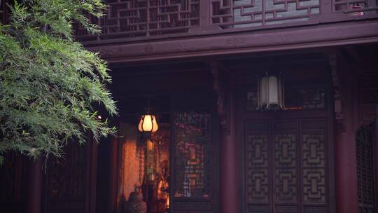 杭州飞来峰韬光寺建筑风景