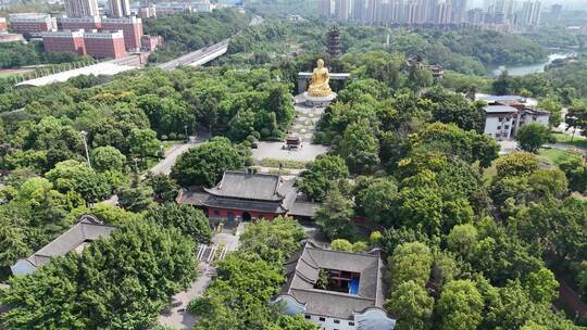 重庆华岩旅游风景区华岩寺航拍