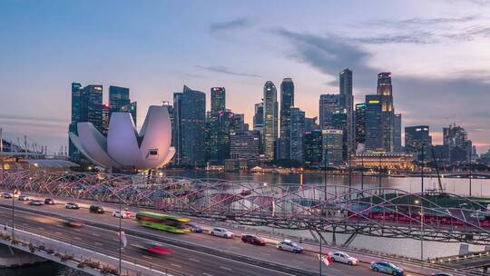 新加坡城市延时摄影