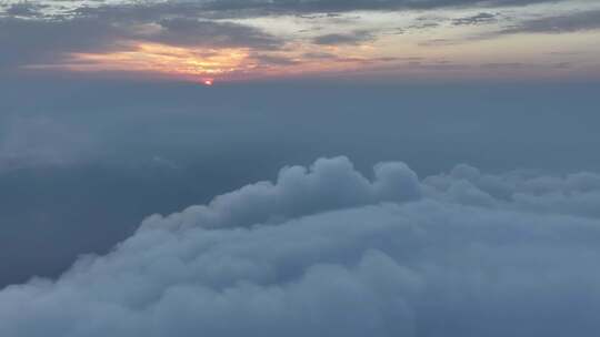 初秋的泰山，云海日出，晚霞夕照