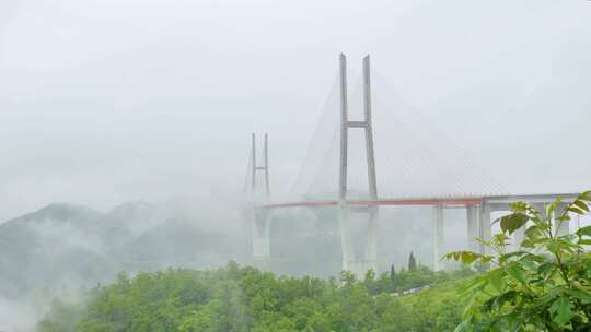 雾绕大桥