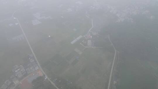 乡村雨雾天视频素材模板下载