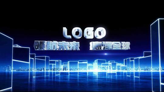 科技智慧交通新能源发展三维片头AE模板