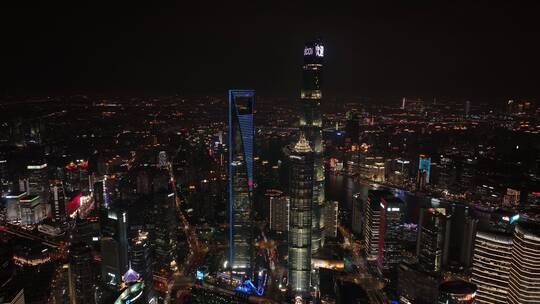 陆家嘴夜景北外滩