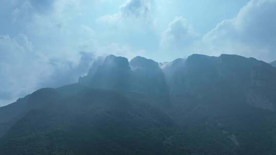 山峰航拍庐山风景区山脉山丘山岭山陵