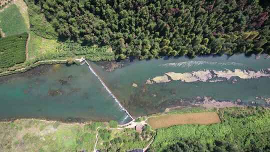 祖国大好河山青山绿水凤凰长潭岗风景区航拍