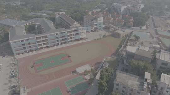 福建省厦门市思明区塔头社滨海小学航拍