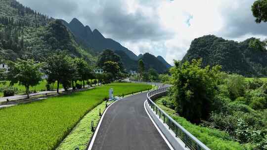 贵州黔西南兴义万峰林景区田园风光风景航拍