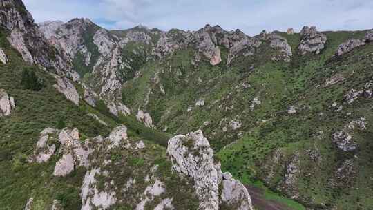 四川郎木寺纳摩大峡谷航拍