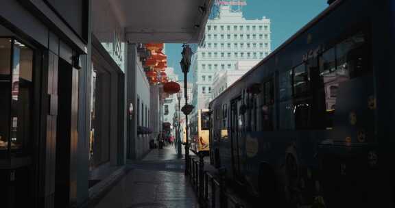 澳门新马路城市街景