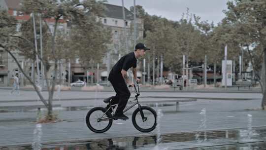 城市， Bmx，自行车，特技自行车