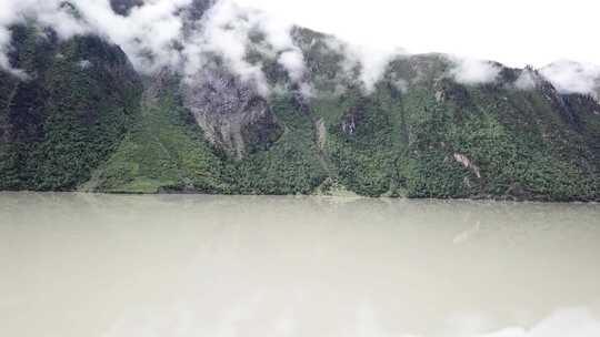 西藏航拍然乌湖