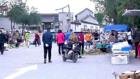 4K山西早市自由市场买卖实拍视频