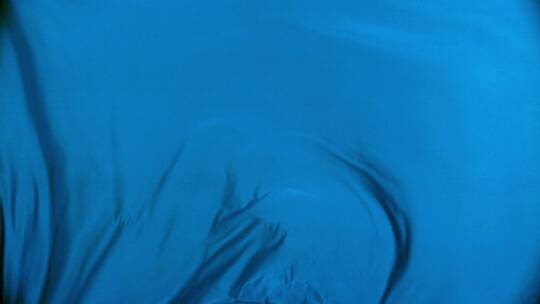 蓝色系丝绸织物飘动 (7)视频素材模板下载