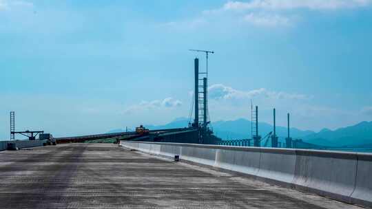黄茅海大桥建设中二七