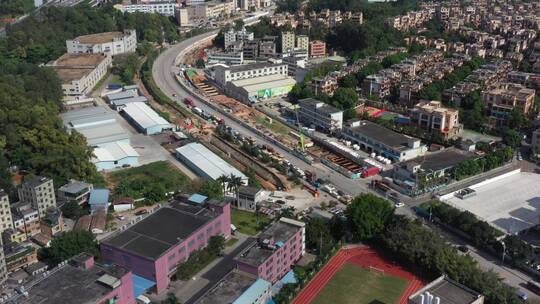 航拍深圳城市建筑风景