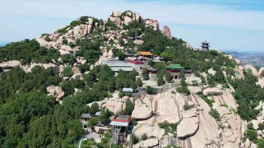 航拍峄山 峄山 石头 风景 旅游