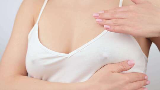 检查乳房肿块和乳腺癌迹象的妇女