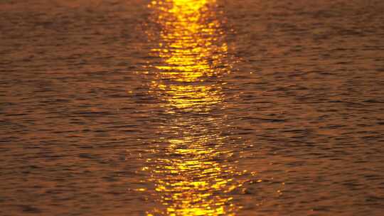 海边夕阳 黄昏日落 金色江水 治愈唯美 浪漫