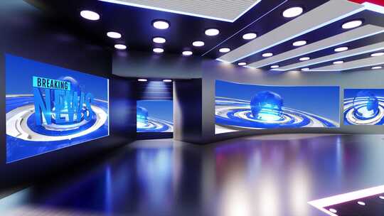 新闻演播室虚拟背景场景