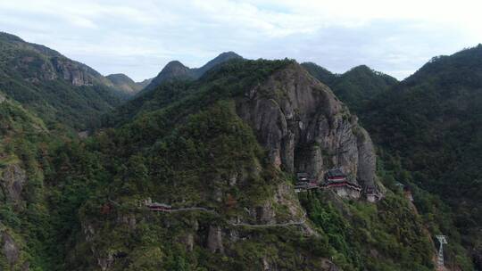 航拍浙江建德大慈岩景区