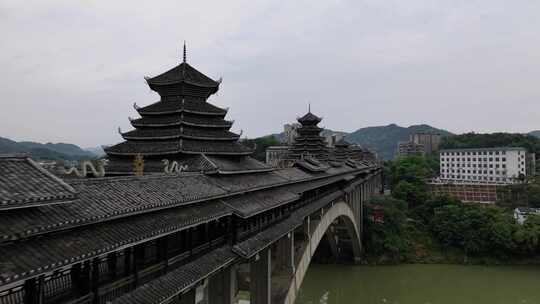 三江风雨桥航拍