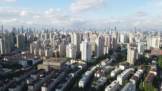 上海徐汇区4K全景航拍上海体育馆周边全景
