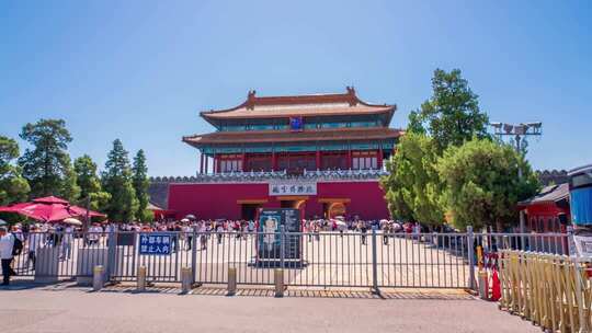 北京故宫神武门移动延时