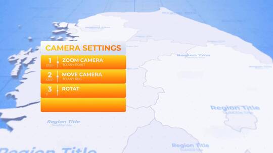 旅游地图俄罗斯创意头像路线AE模板AE视频素材教程下载