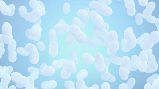 白色泡沫细胞漂浮