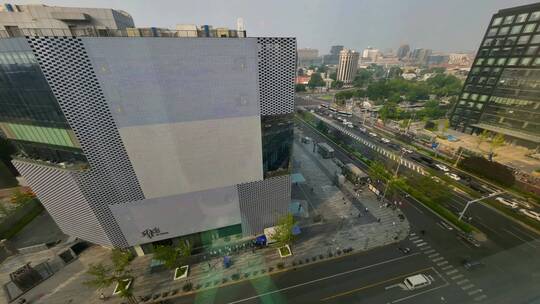 MVRDV北京魔方(M-Cube)购物中心街景延时