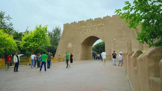 喀什古城城门延时