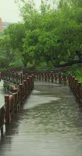下雨天的中国杭州阿里巴巴园区