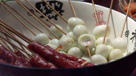 夜市 美食 特写 小吃 夜宵 小吃街