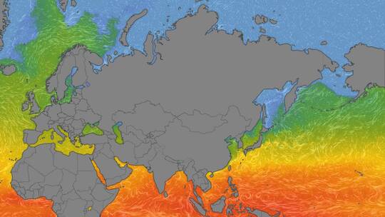 沿海海浪水温示意图