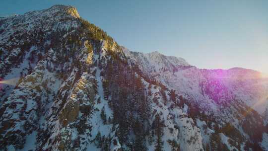 下雪，山脉，瓦萨奇山区，瓦萨奇山脉