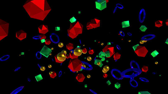 抽象几何背景环视频素材模板下载