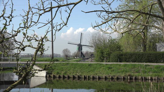 荷兰风车放大镜头
