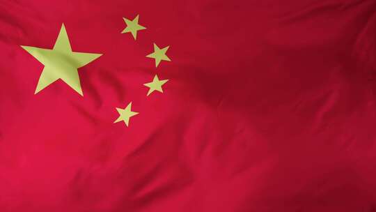 实拍国旗五星红旗满屏背景4K