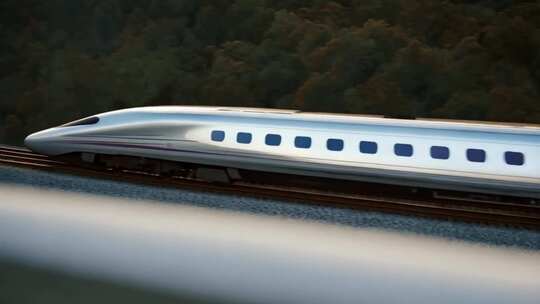 行驶中的高速列车