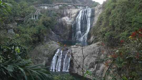 J浙江温州苍南碗窑高山流水4k实拍视频2