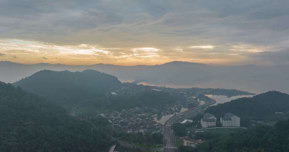 宁波建始村日出延时