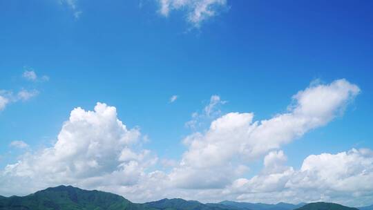 天空山云朵蓝天白云山延时远山风景小清新云