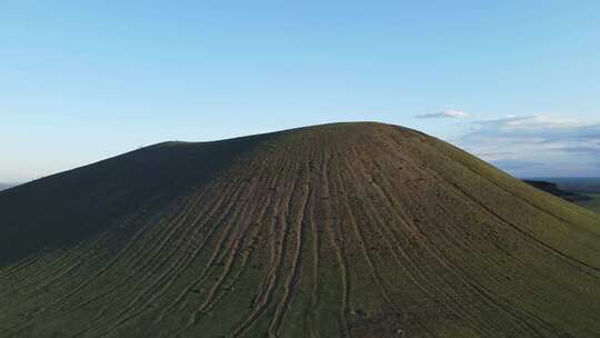 内蒙古乌兰察布大草原火山航拍