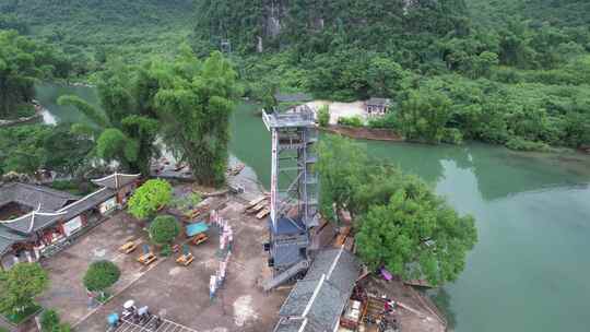 广西桂林遇龙河风景区风光