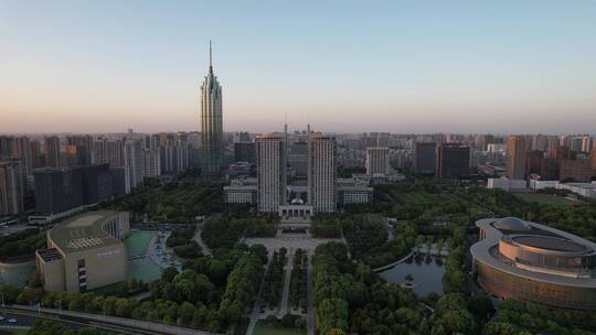 常州市人民政府常州市民广场常州传媒大厦视频素材模板下载