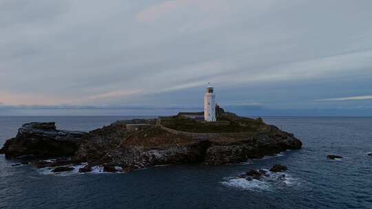 灯塔，海洋， Godrevy，岛