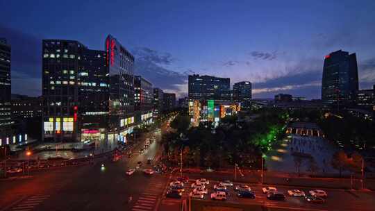 北京中关村夜景